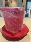 Tupperware Containers Lot Of 3 W  Lids Pink 2 3 4 Cups   4 Cups new