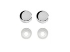 Screw Head Cover Sets 10  Chrome  6  8 M3 M4 Flat Back Screws For Peterbilt Kw