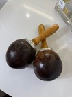 Handcrafted Coconut Shell Maracas With Wooden Handles