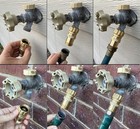 25 Psi Water Pressure Reducer Regulator For Drip Irrigation System  Yellow 
