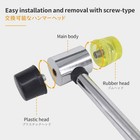  Double-faced Soft Hammer Mallet  Rubber Hammer  Soft Hammer For Home 