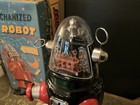 Tin Battery Operated Mechanized Robot-robby Tin Age Collection Japan