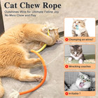 Cat Toys Ropes 3pcs With Refillable Natural Catnip  Safe Teeth Cleaning Kitten C