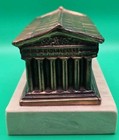Metamee Souvenir Replica Of The Temple Of Hephaestus Copper On Marble