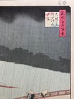 Hiroshige Utagawa Ukiyo-e Woodblock Print    sudden Shower At Shin-ohashi Bridge   