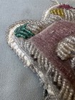 Antique Iroquois  Beadwork Souvenir Whimsy Floral Motif Hand Beaded Pin Cushion