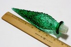 Genie Bottle Stopper Only Empoli Glass Forest Green Hobnail Made In Italy 8 
