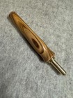 Hand Carved Bethlehem Olive Wood Seam Ripper Sewing Tool 24k Gold Finish