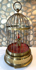 Vintage Mechanical Singing Bird Automaton Made In Germany For Repair 13  Tall