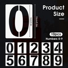 Hariendny 6 Inch Number Stencils Set - Reusable Plastic 6 