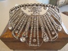 Vintage 1950 s Rhinestone Tiara Beautiful Large Euc