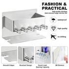 Toothbrush Holders - Wall Mounted Toothpaste Holder For Bathrooms Stainless Ste