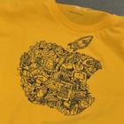 Apple Computers Adult Xl Logo T-shirt Yellow Super Soft