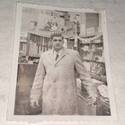 Rare Vintage American Man About Business In Store Shop Snapshot Photo  1950 s Us