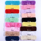 120pcs 4cm Fashion Crochet Elastic Band Hollow Out Knit Headband For Hairband