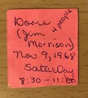 1968 The Doors Waiting For Sun Tour St  Louis Concert Ticket Stub Jim Morrison