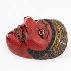 Ethnographic Tribal Folk Art Carved Wood Mask Southeast Asian Antique 8 5  Long