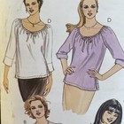Mccalls 2608 New Peasant Blouse Scoop Neck Top Size L-xl Easy