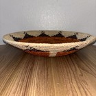 African Woven Coiled Wall Basket Bowl 14    Handmade Boho Decor Rustic Tribal