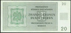 Bohemia   Moravia  czechia  20 Korun 1944   P-9   Choice Au uncirulated