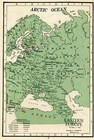 1928 Vintage Atlas Map Page - Asia On One Side And Eastern Europe On The Othe   
