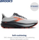 Men Brooks Ghost 17 Oyster Mushroom Orange Ebony Running Comfort Trainer