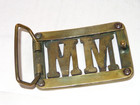 Mm Minneapolis Moline Brass Belt Buckle Tractor