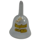 Vintage  shepherd Of The Hills  Souvenir Bell Branson Missouri Porcelain 2 25 
