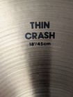 Zildjian 18  Thin Crash - Very Clean   Sound Great - No Dents Or Key Holing