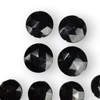 Antique Victorian Black Glass Button Sets Lot 10 Piece Faceted Round French Jet 