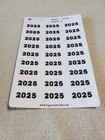 Year Stickers For Calendars  Planners  Journals Style D