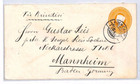 India Used Aden Cover Qv Stationery Aden Camp Cds Germany Mannheim 1897 Yj238