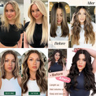 Us Clip In Remy Real 100  Russian Human Hair Extensions Full Head Highlight Long