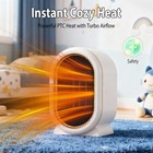 1200w 2 Speed Portable Mini Heater Fast Quiet Electric Small Space Heater 2025