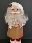 Vtg Holday Time  Motion 1995 Musical Illuminated 18   santa Claus W candle Tested