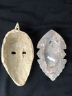 2 Handcrafted Wooden African Tribal Face Mask Made In Ghana Decorative Wall Art
