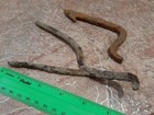Spear Ancient Authentic Iron Fishing Harpoon Viking 10 - 12 Century Ad Vtg 2 Pcs