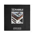 Scrabble Premier Edition W  Deluxe Rotating Wooden Game Board 2-4 Players Age 8 
