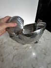 Vintage Nautilus Shell Planter bowl 11   w 10   h Made In India