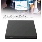 Slim External Cd Dvd Rw Drive Usb 3 0 Writer Burner Player Black For Laptop Pc