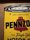 Vintage Pennzoil Porcelain Sign - Motor Oil Can Porcelain Pennsylvania Sign