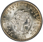 1913 A Brazil 1000 R  is  Silver  Km-513  Pcgs Ms-65  Gem Bu