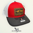 Retro Marlboro Racing Patch Richardson 112 Red Black White Snapback Trucker Hat