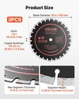 Vevor 16 In Diamond Saw Blade Set 3pack 1 In Arbor Dry Wet Cutting For Brick