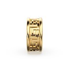 18k Solid Yellow Gold 8mm Large Hole Bead   Fancy Spacer Handmade Findings
