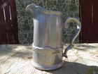 Large French Country Pewter Pitcher  Pub Tavern Pitcher  Rustic Colonial