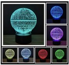 Star Wars Death Star Night Light New 3d Led Multicolor