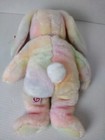 Large Bunny Bunny Rabbit Tie Dye Hippie Soft Toy Ty Beanie Buddies Vintage 1999