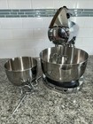 Vintage Sunbeam Mixmaster 12 Speed Chrome Standing  Hand Mixer Works