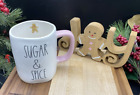 Rae Dunn By Magenta    sugar And Spice    Gingerbread 20oz White Mug New Gift Idea 